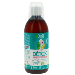 Santé Verte Solution Buvable Détox Bio Flacon De 500 Ml