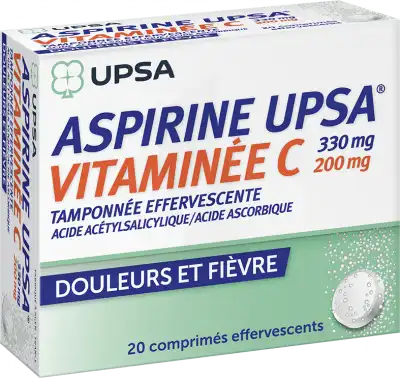 Aspirine Upsa Vitaminee C Tamponnee Effervescente, Comprimé Effervescent à MIRAMONT-DE-GUYENNE