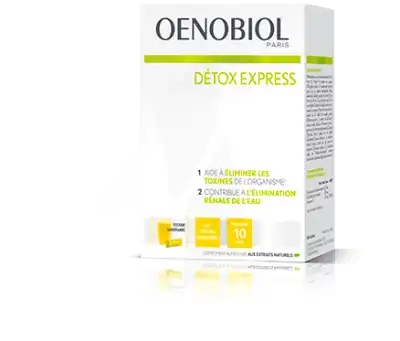 Oenobiol Detox Express Poudre à Diluer Citron Gingembre Sticks/10 à MANOSQUE