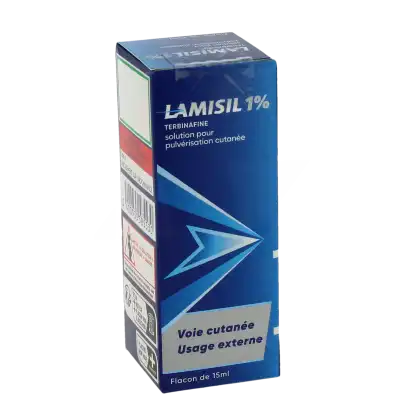 LAMISIL 1 %, solution pour pulvérisation cutanée