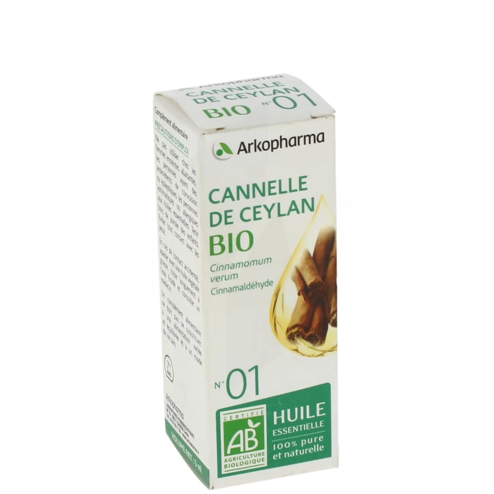 Arkopharma Huile Essentielle Bio N°1 Cannelle De Ceylan Fl/5ml