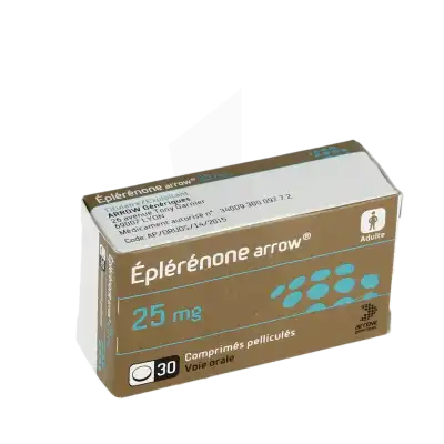 Eplerenone Arrow 25 Mg, Comprimé Pelliculé à Dreux