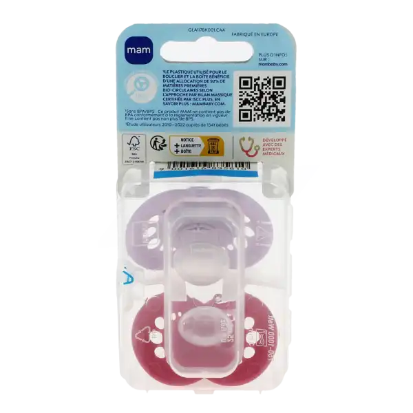 Mam Original Sucette Silicone +18mois Tendance B/2