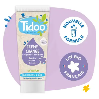 Tidoo Crème De Change Réparatrice Sans Zinc Bio 75g à Saint-Priest