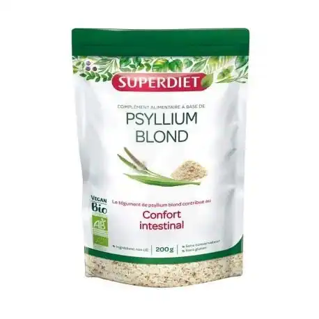 Superdiet Psyllium Blond Bio Tégument Pot/200g