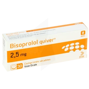 Bisoprolol Quiver 2,5 Mg, Comprimé Sécable
