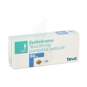 Eplerenone Teva 50 Mg, Comprimé Pelliculé
