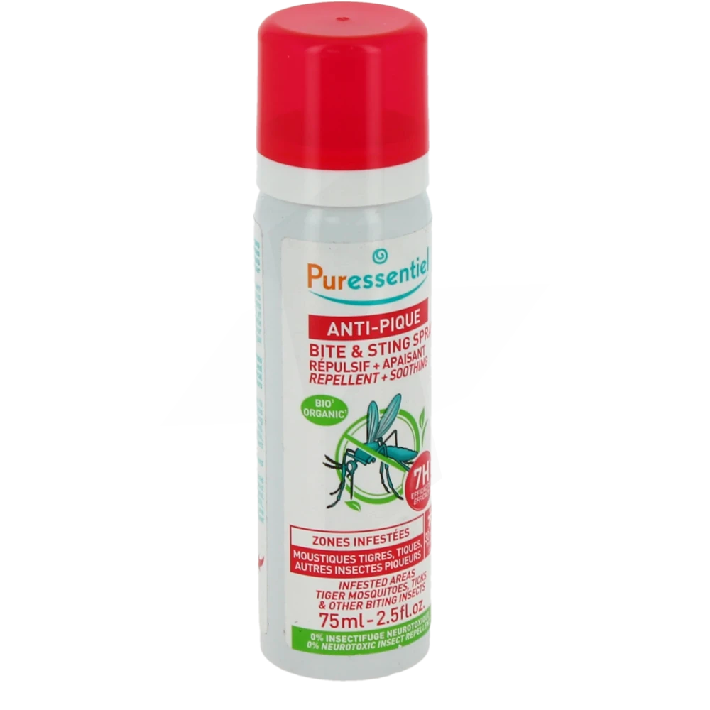 Puressentiel Anti-pique Spray 5 Huiles Essentielles Citriodiol Fl/75ml