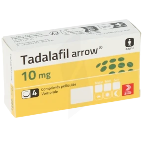 Tadalafil Arrow 10 Mg, Comprimé Pelliculé