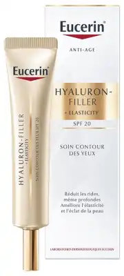 Eucerin Hyaluron-filler + Elasticity Spf20 Emuls Soin Contour Des Yeux T/15ml à Bordeaux