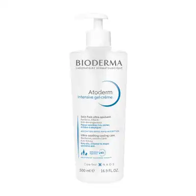 Bioderma Atoderm Intensive Gel Crème Peau Sèche Sujette Eczema Atopique 500ml à La Ricamarie