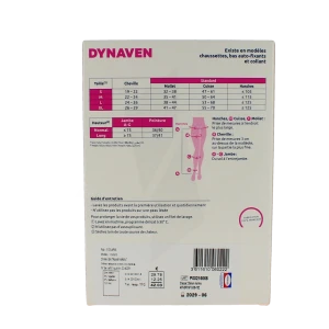 Sigvaris Dynaven Transparent Collant Classe 2 Femme Beige Bronzé Long L
