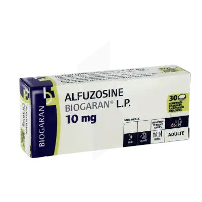 ALFUZOSINE BIOGARAN L.P. 10 mg, comprimé pelliculé à libération prolongée