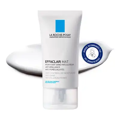 La Roche Posay Effaclar Mat Hydratant Sébo-régulateur Anti-brillance Anti-pores Dilatés Tube/40ml à MARIGNANE