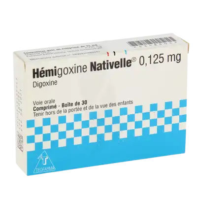 Hemigoxine Nativelle 0,125 Mg, Comprimé à Blere
