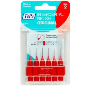 Tepe Brossette Inter-dentaire Rouge 0,5mm Blister/6 à Annecy