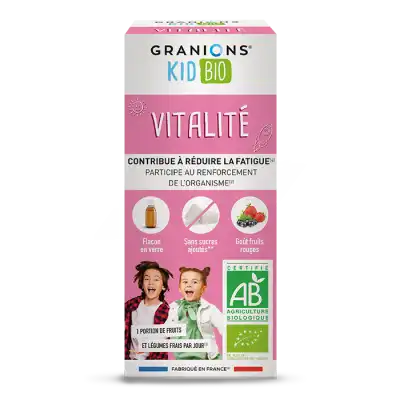 Granions Kid Bio Vitalité Solution Buvable Fl/125ml à Bordeaux