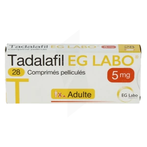Tadalafil Eg Labo 5 Mg, Comprimé Pelliculé