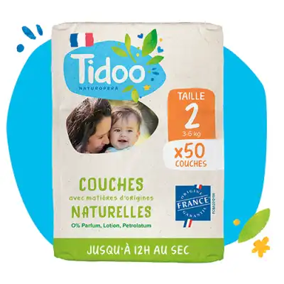 Tidoo Couches Ecologiques T2 3-6kg Sachet/58 à Harly