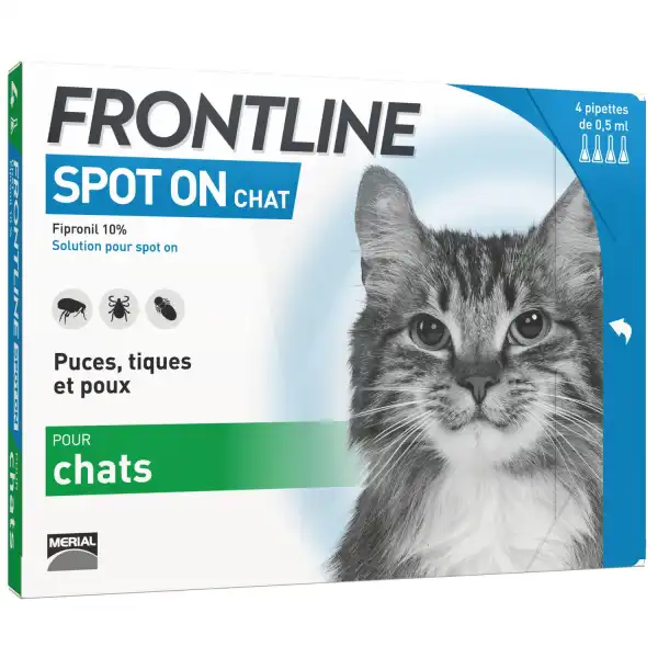Frontline Solution Externe Chat 4doses
