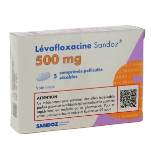 Levofloxacine Sandoz 500 Mg, Comprimé Pelliculé Sécable