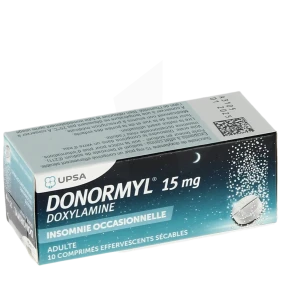 Donormyl 15 Mg Comprimés Effervescents Sécables T/10