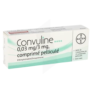 Convuline 0,03 Mg/3 Mg, Comprimé Pelliculé