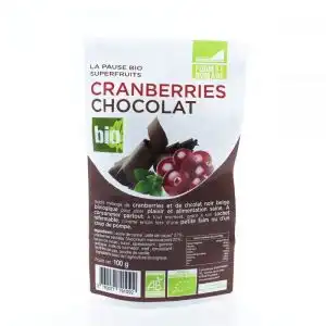 Exopharm Cranberries Chocolat Bio 100g à SAINT PANTALEON DE LARCHE