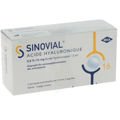 Sinovial Solution Injectable 3 Seringues/2ml + Aiguille à DIGNE LES BAINS