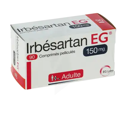 Irbesartan Eg 150 Mg, Comprimé Pelliculé à Auterive