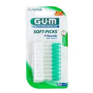 Gum Soft Picks + Fluoride Fluor X 80 Regular à Courbevoie