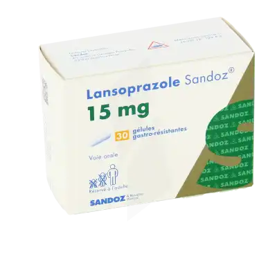 LANSOPRAZOLE SANDOZ 15 mg, gélule gastro-résistante