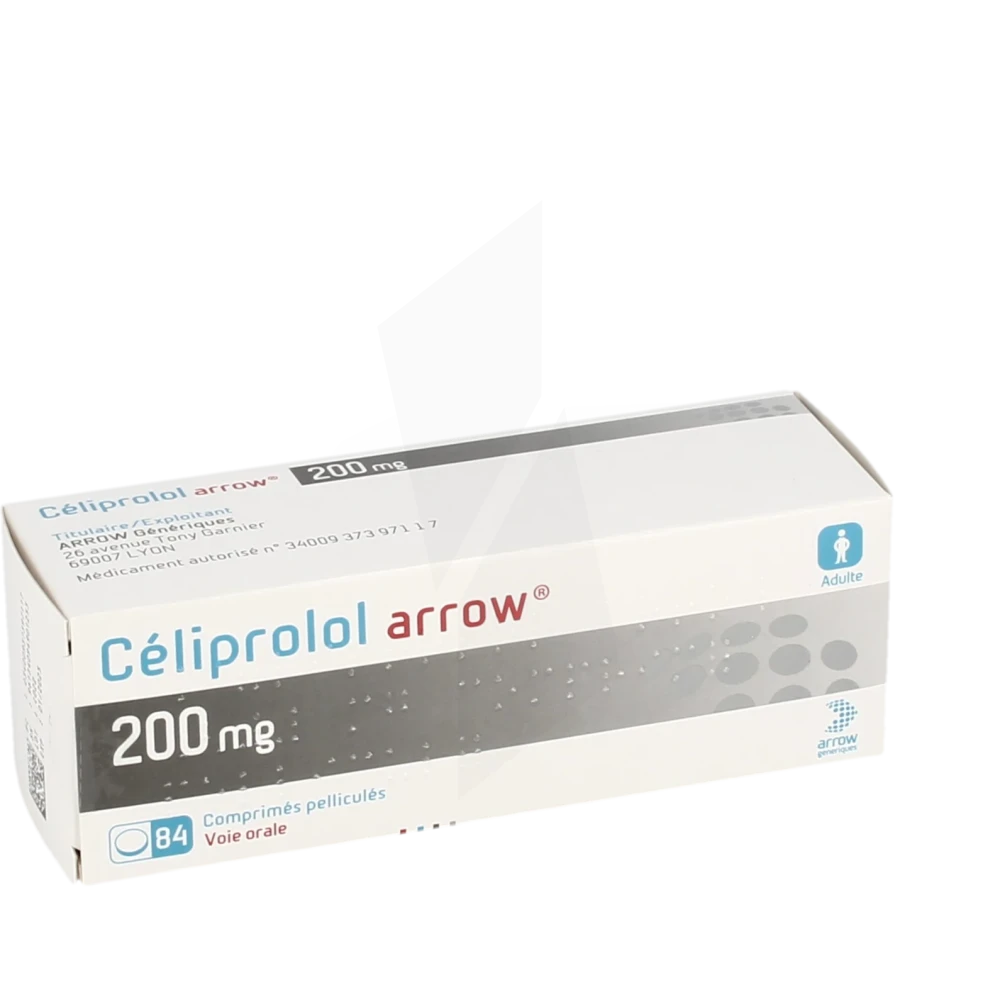 Celiprolol Arrow 200 Mg, Comprimé Pelliculé