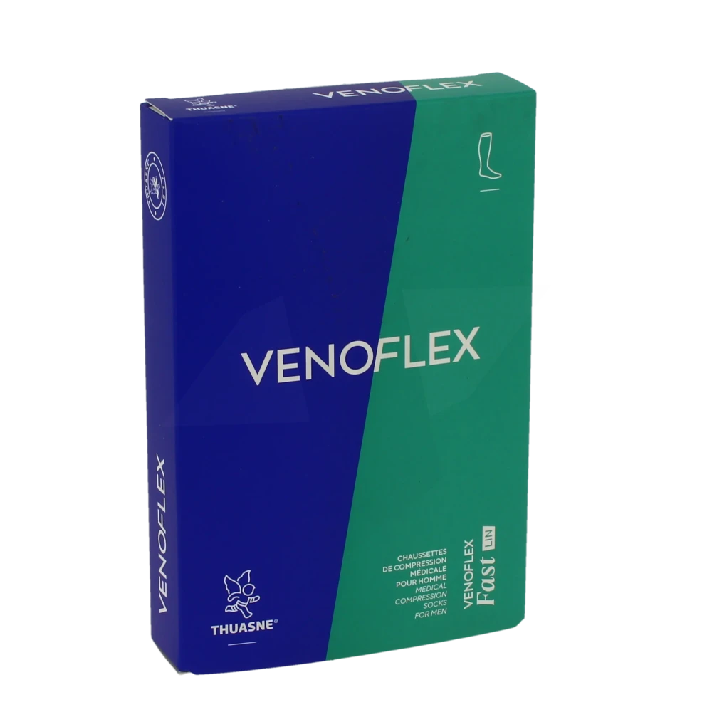 Venoflex Fast 2 Chaussette Lin Homme Noir T3l