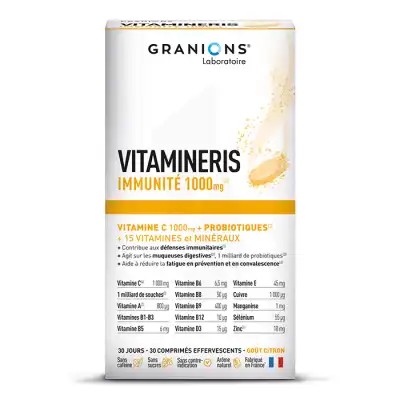 Vitamineris Immunité 1000mg 30 comprimés effervescents