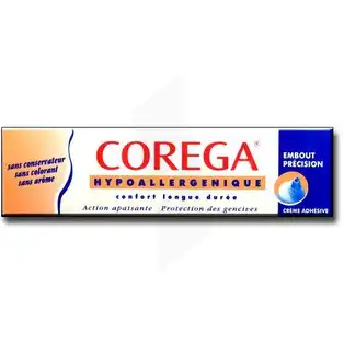 Corega Creme Adhesive Hypoallergenique, Tube 40 G à Paris