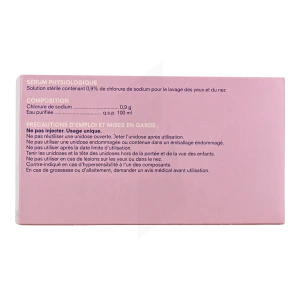Cooper Sérum Physiologique Solution Nasale Et Ophtalmique 40 X 5 Ml