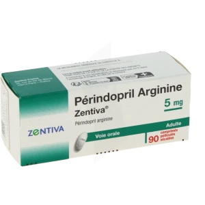 Perindopril Arginine Zentiva 5 Mg, Comprimé Pelliculé Sécable