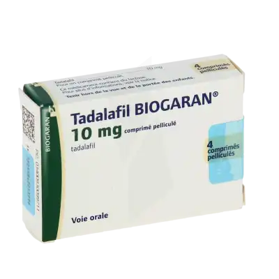 Tadalafil Biogaran 10 Mg, Comprimé Pelliculé à Paris