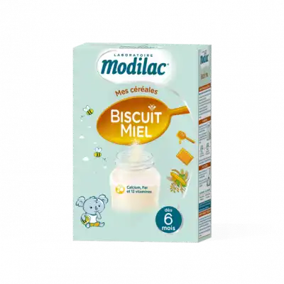 Modilac Céréales Farine Biscuit Miel à Partir De 6 Mois B/300g à Mérignac