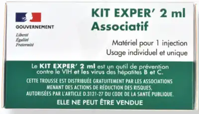 Kit Exper' Kit PrÉvention Et HygiÈne Pour Les Toxicomanes 2ml B/1 à Hourtin