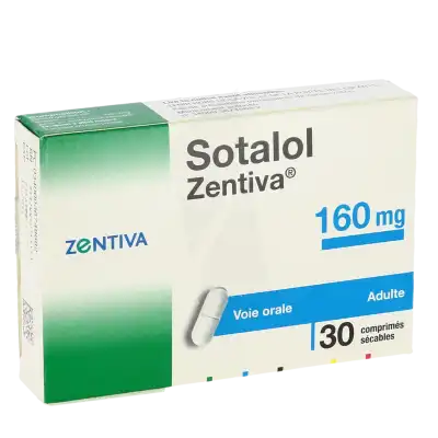 Sotalol Zentiva 160 Mg, Comprimé Sécable à VILLERS-LE-LAC
