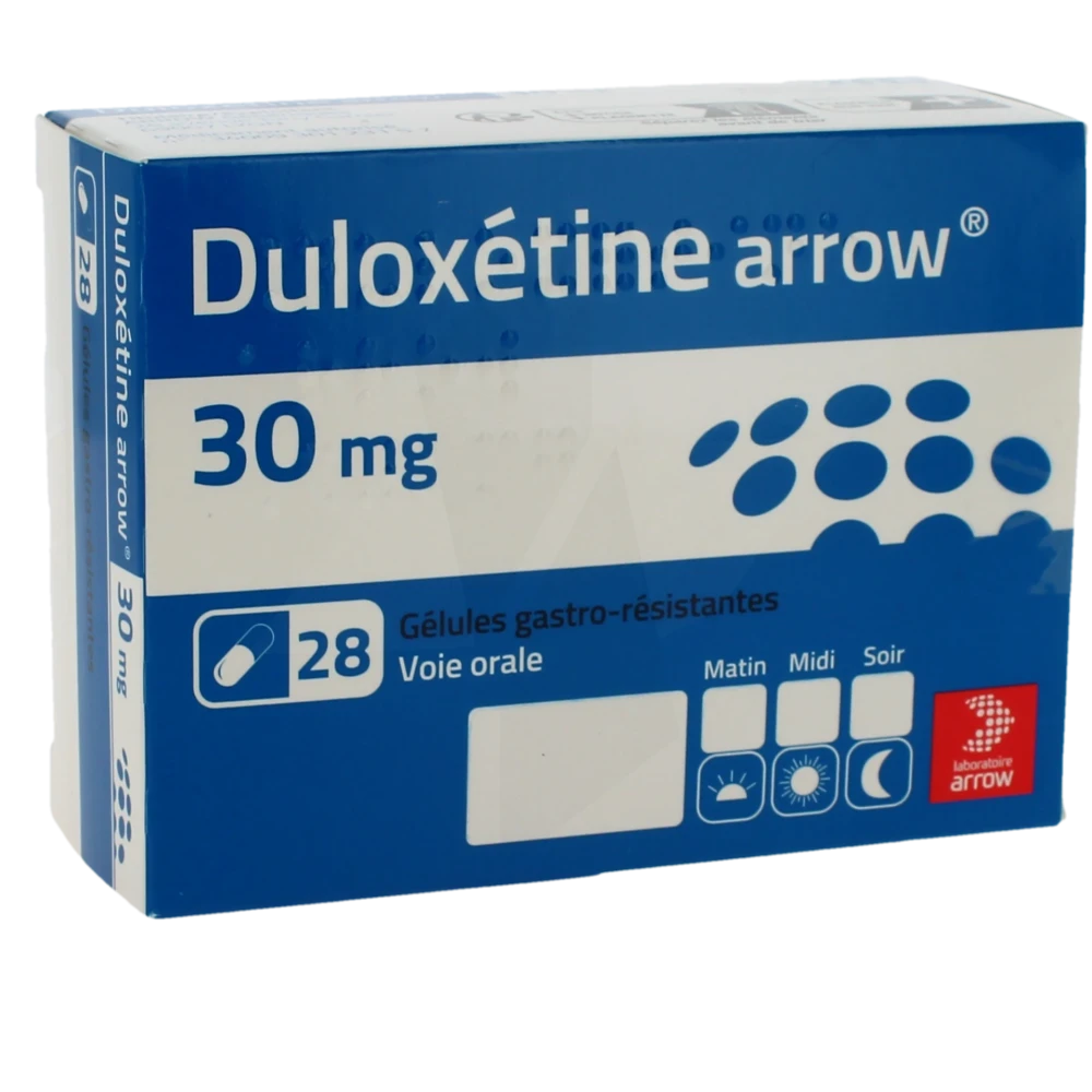 Duloxetine Arrow 30 Mg, Gélule Gastro-résistante