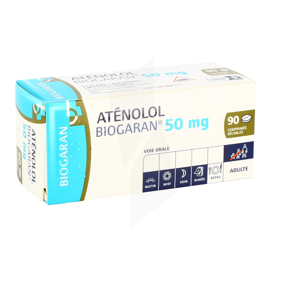 Atenolol Biogaran 50 Mg, Comprimé Sécable