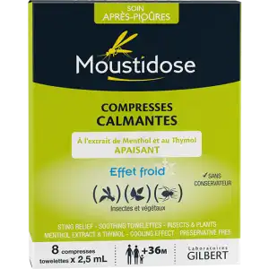 Moustidose Compresse Calmante Etui/8 à LIVRON-SUR-DROME