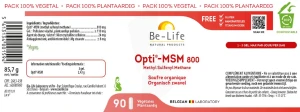 Be-life Opti Msm 800 Gélules B/90