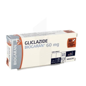 Gliclazide Biogaran 60 Mg, Comprimé Sécable à Libération Modifiée
