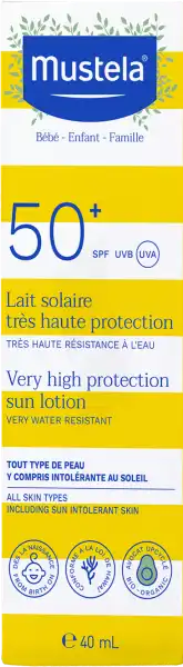 Mustela Lait solaire SPF50+ Famille 40ml