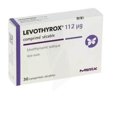LEVOTHYROX 112 microgrammes, comprimé sécable