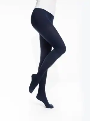 Sigvaris Styles Opaque Collant  Femme Classe 2 Bleu Marine Medium Long à VILLEMUR SUR TARN